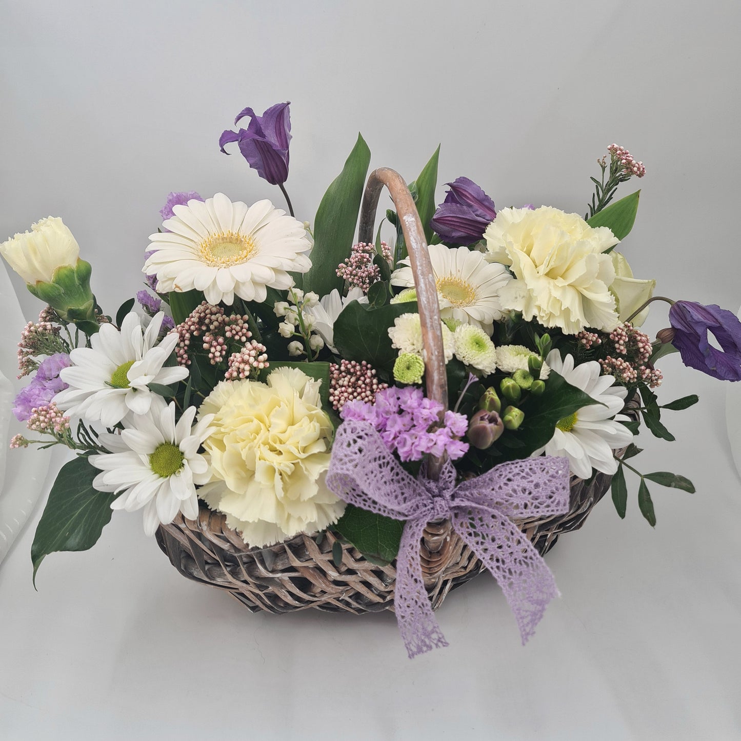 Panier de fleurs - Naissance bébé