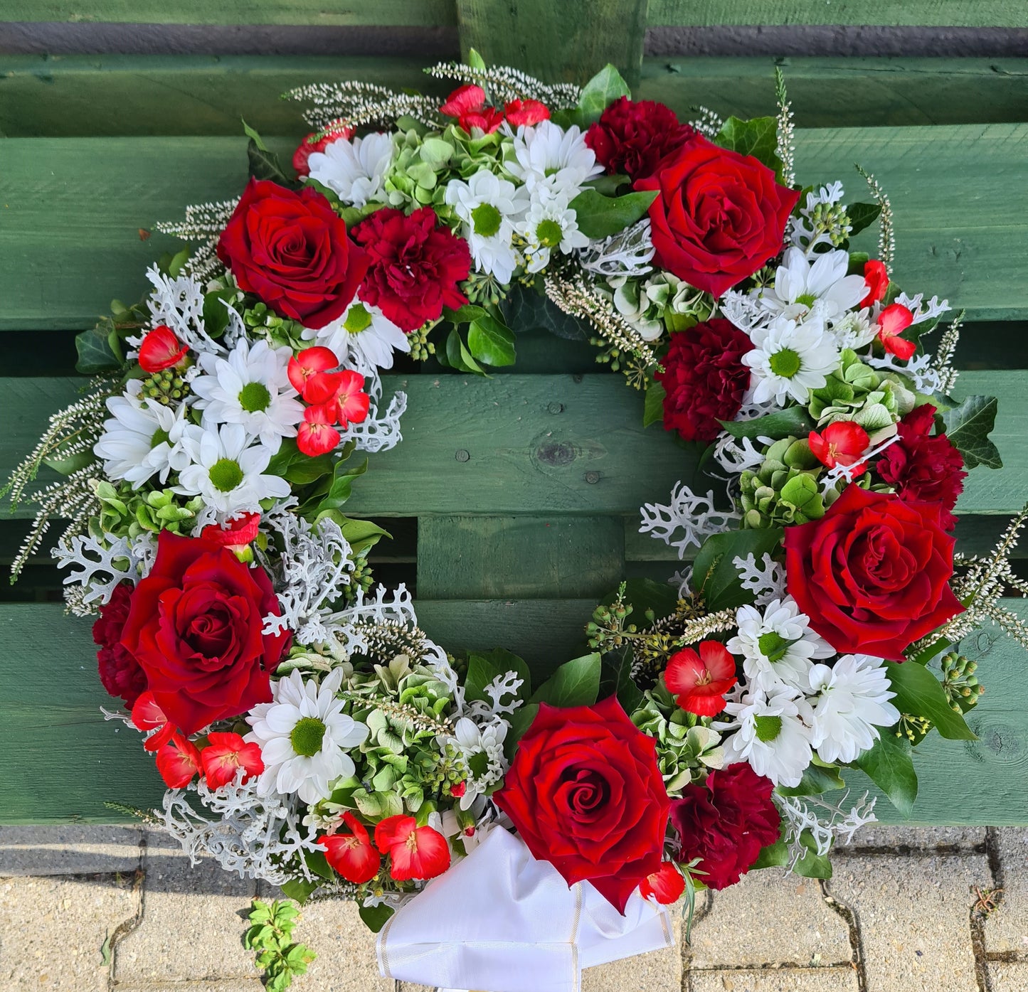 Couronne de fleurs - dernier hommage