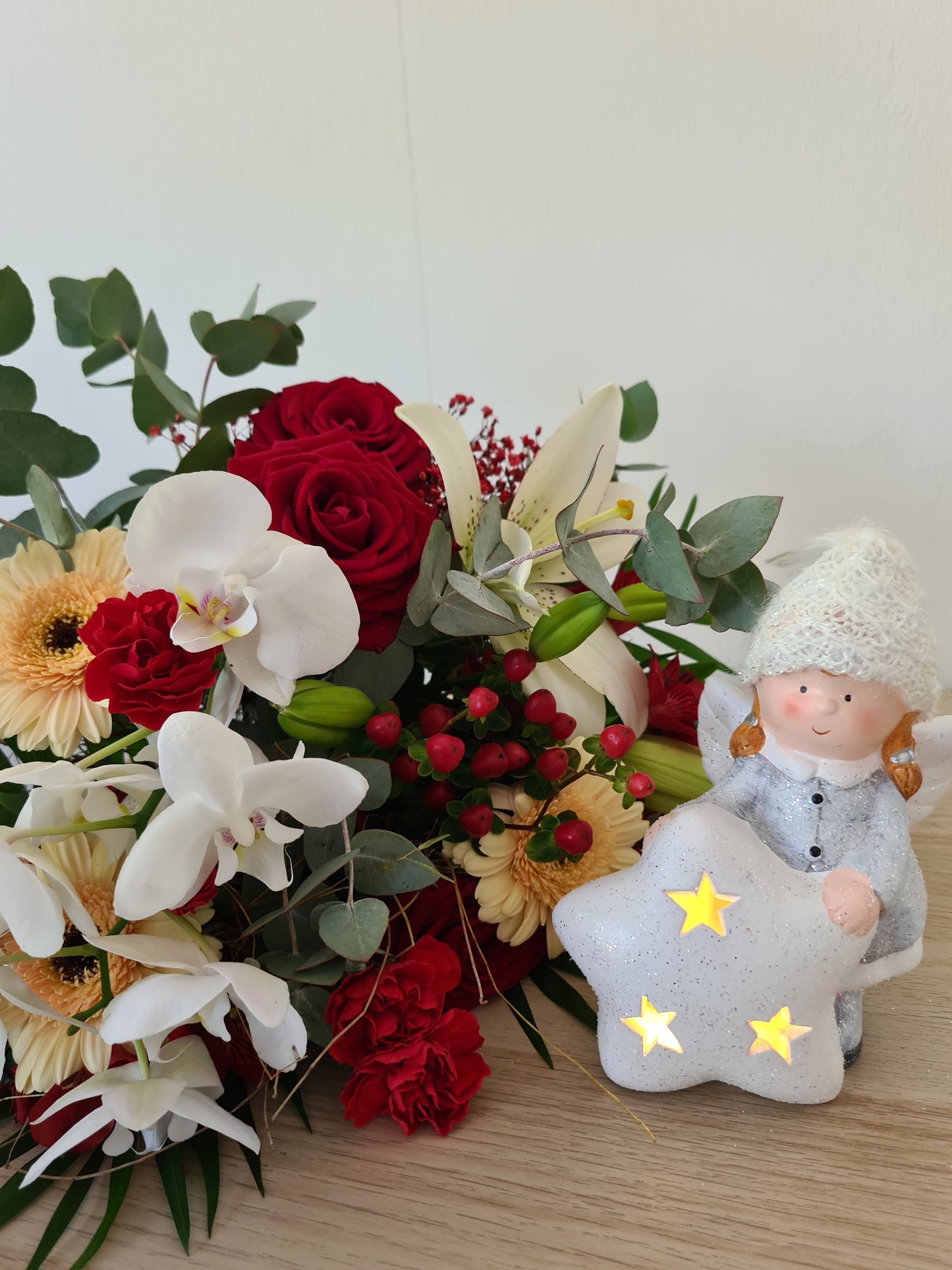 Figurine Ange lumineaux en cermique