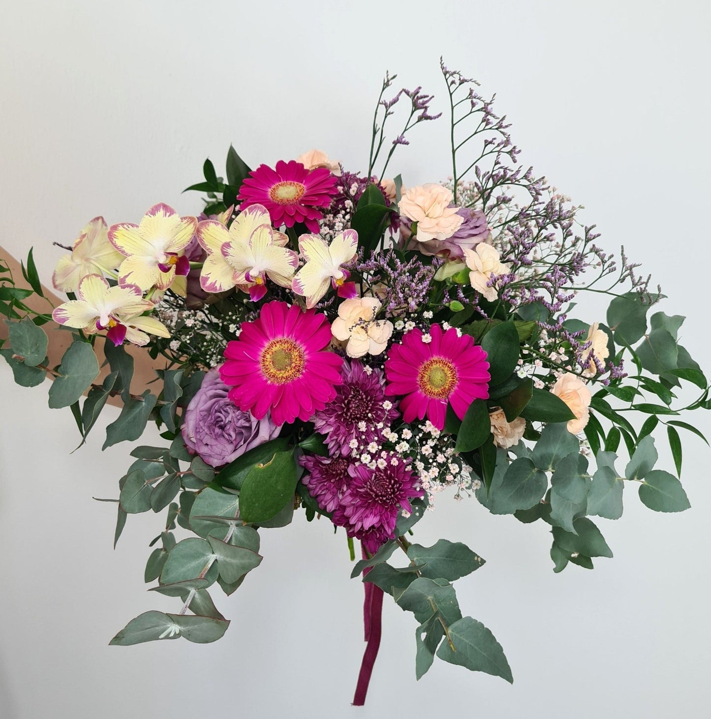 Bouquet avec branches d'orchidée - Osiris Fleurs