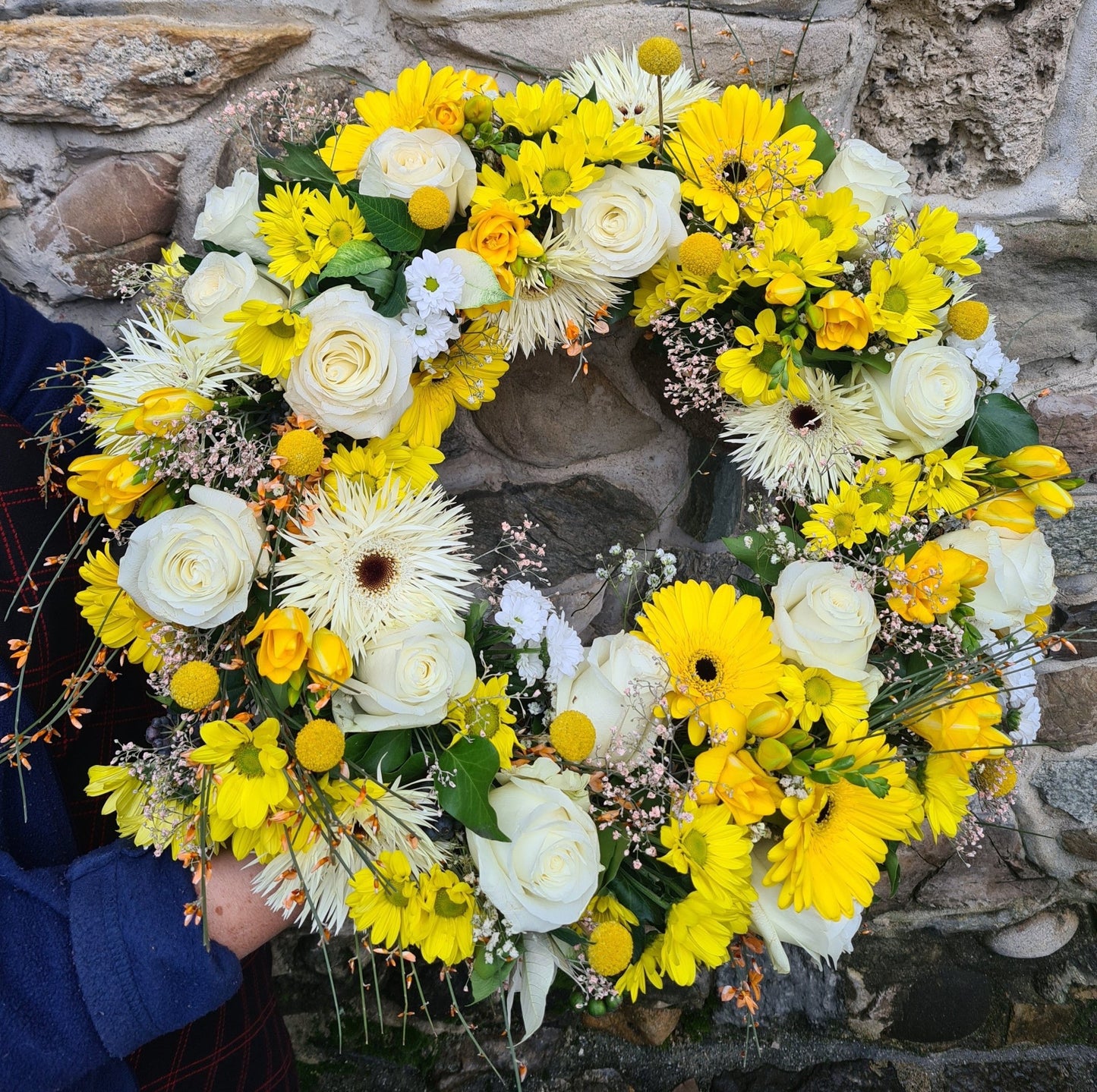 Couronne de fleurs - dernier hommage - Osiris Fleurs