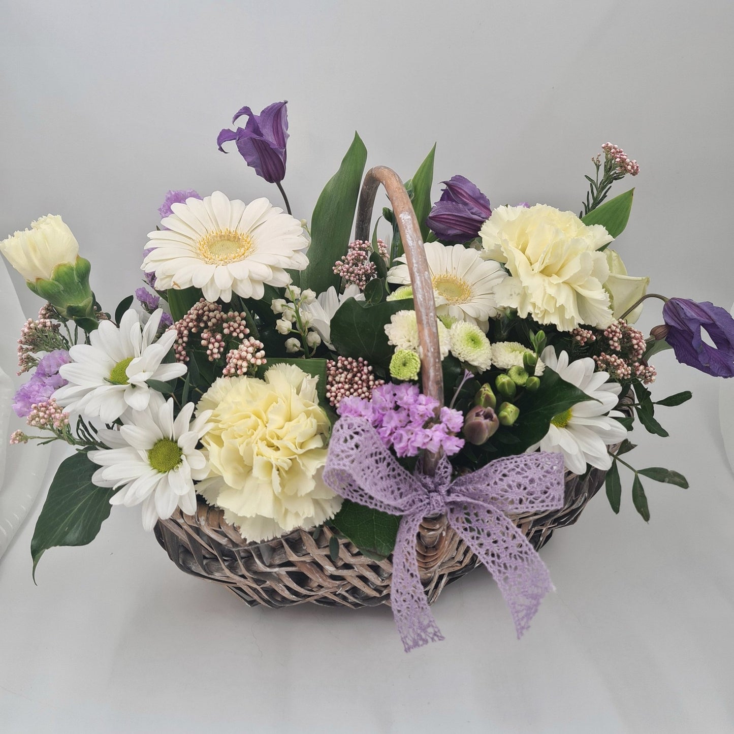Panier de fleurs - Naissance bébé - Osiris Fleurs