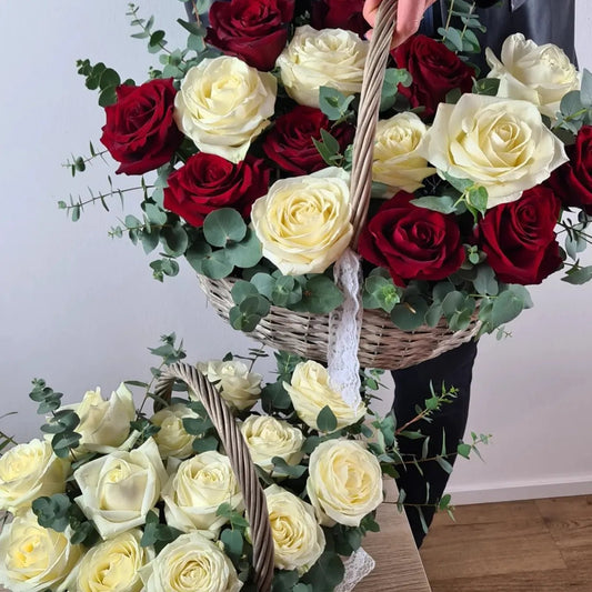 Panier de roses - Osiris Fleurs