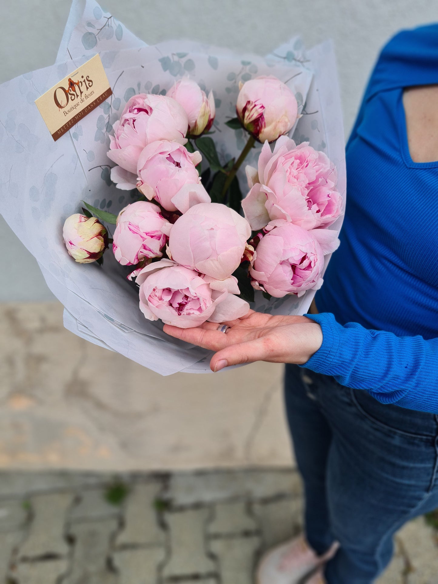 Bouquet de saison - Pivoines Roses