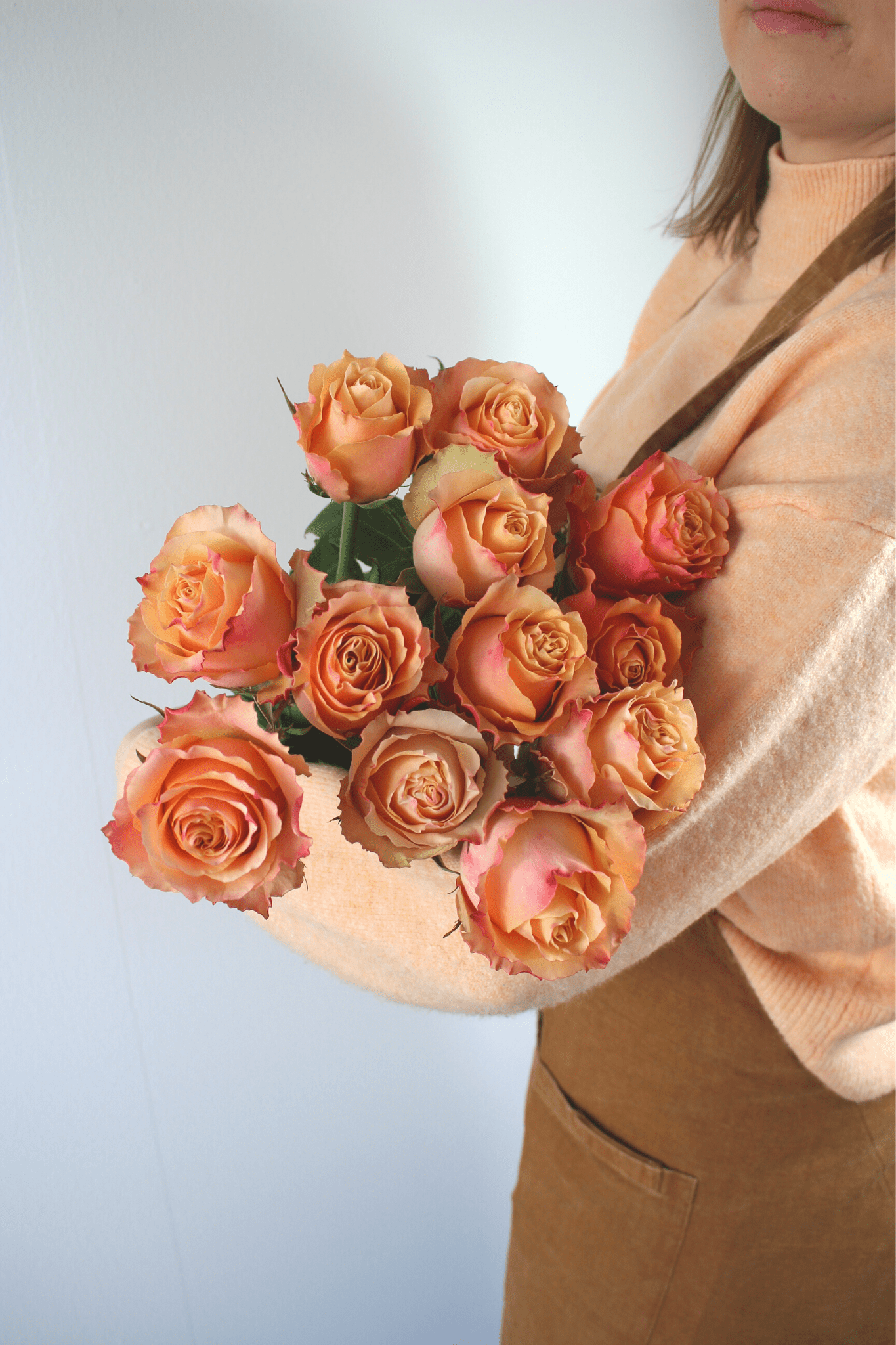 Bouquet annuel- Roses Oranges