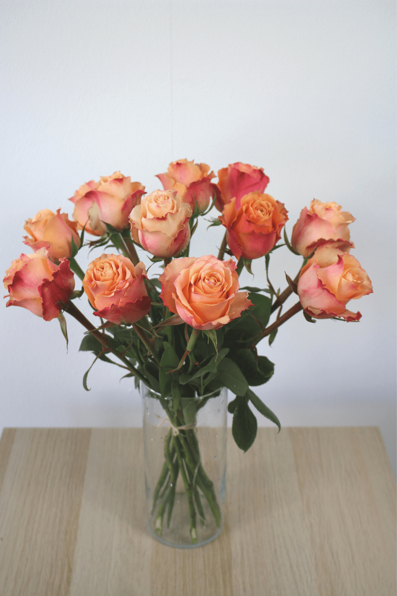 Bouquet annuel- Roses Oranges