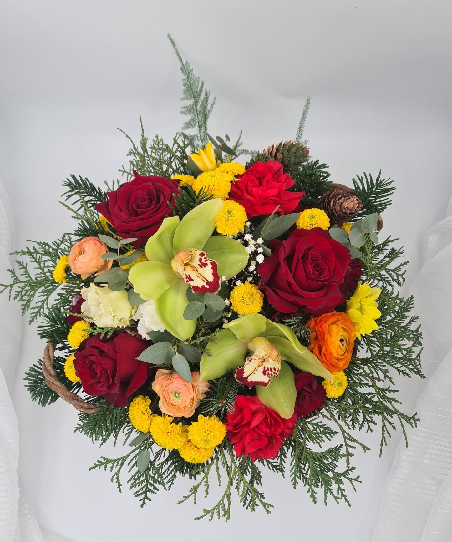 Panier de fleurs classique - Osiris Fleurs