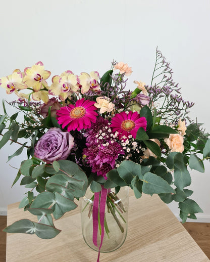 Bouquet avec branches d'orchidée - Osiris Fleurs