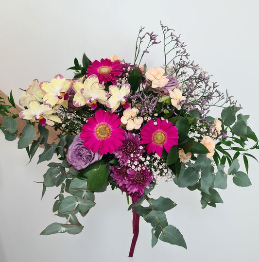Bouquet avec branches d'orchidée - Osiris Fleurs