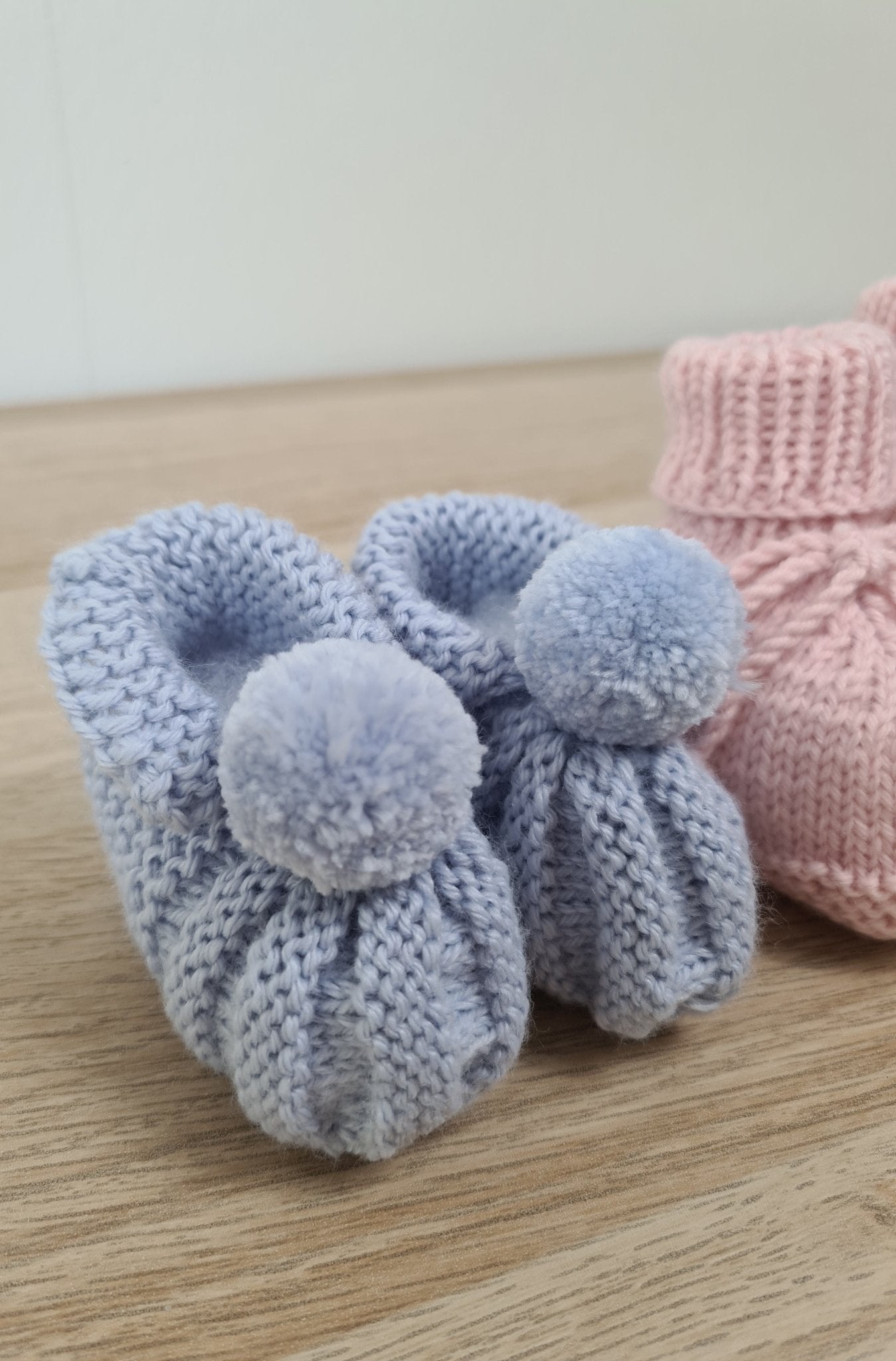 Chaussons Tricot Naissance Bébé - Osiris Fleurs