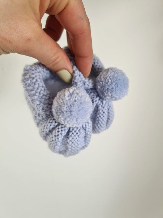 Chaussons Tricot Naissance Bébé - Osiris Fleurs