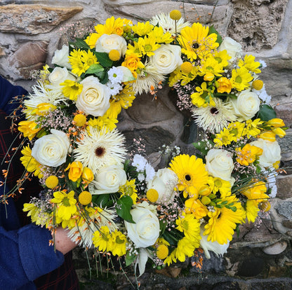 Couronne de fleurs - dernier hommage - Osiris Fleurs