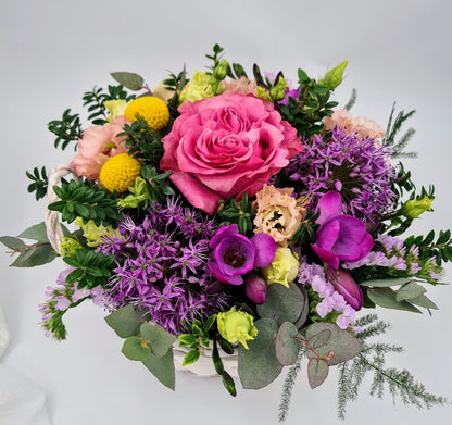 Panier de fleurs classique - Osiris Fleurs