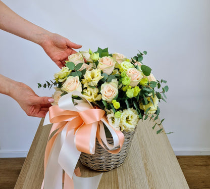 Panier en hauteur - Odette - Osiris Fleurs