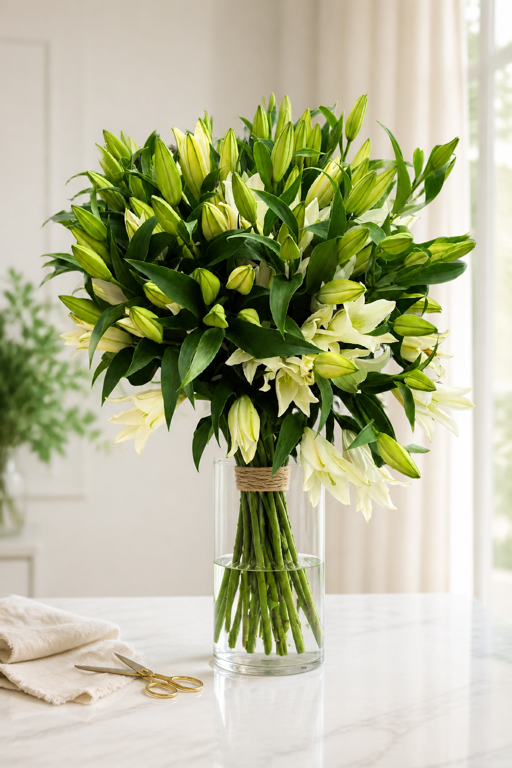 Bouquet annuel - Lys Blanc Oriental