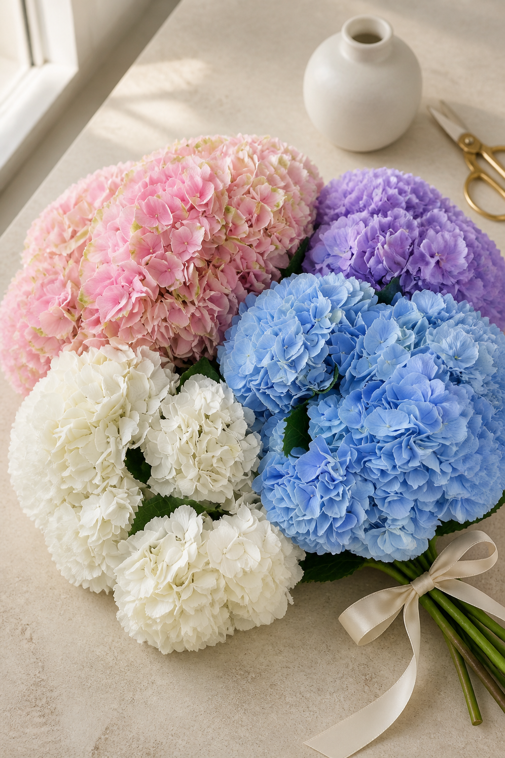 Seasonal Bouquet – Hydrangea Beauty