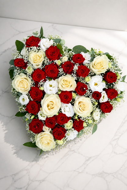Cœur en fleurs