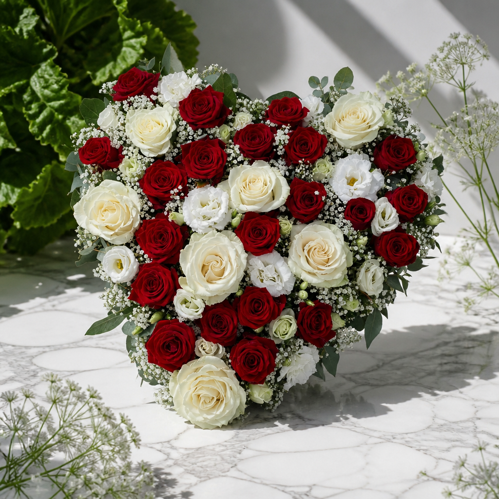Cœur en fleurs