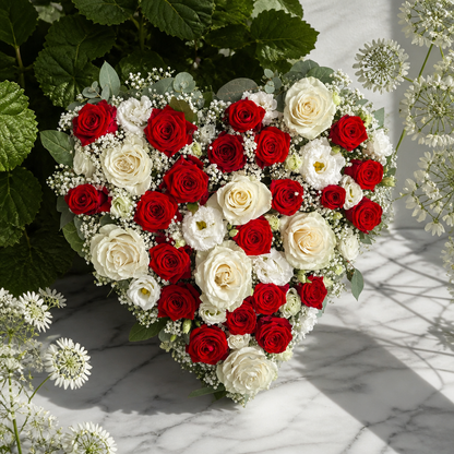 Cœur en fleurs