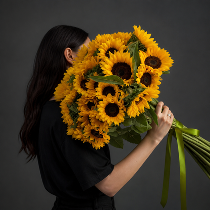 Bouquet de saison - Tournesols du pays