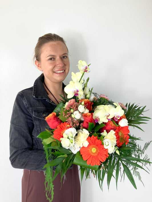 Bouquet avec branches d'orchidée