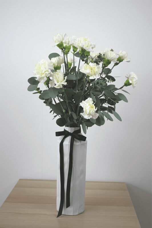 Annual Bouquet - White Carnations