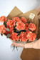 Annual Bouquet - Orange Carnations