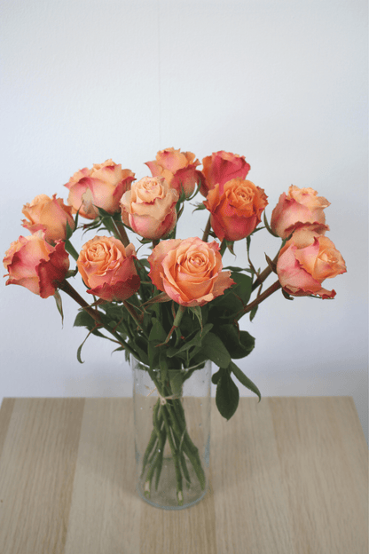 Bouquet annuel - Roses Oranges - Osiris Fleurs