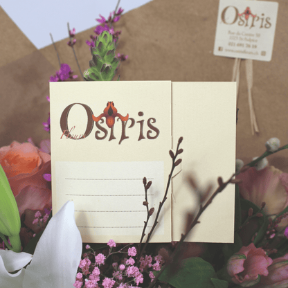 Carte personnalisée - Osiris Fleurs