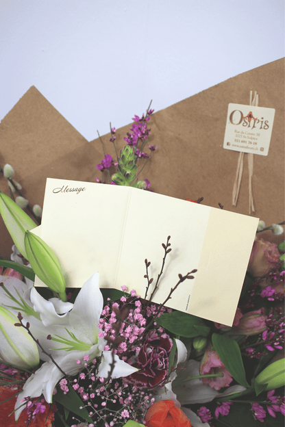 Carte personnalisée - Osiris Fleurs