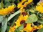 Local sunflowers bouquet